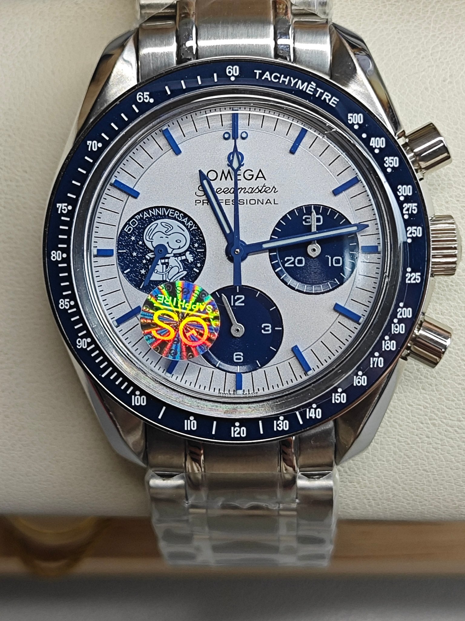 SPEEDMASTERANNIVERSARY SERIES-42 MM, STEEL ON COATED NYLON FABRIC STRAP