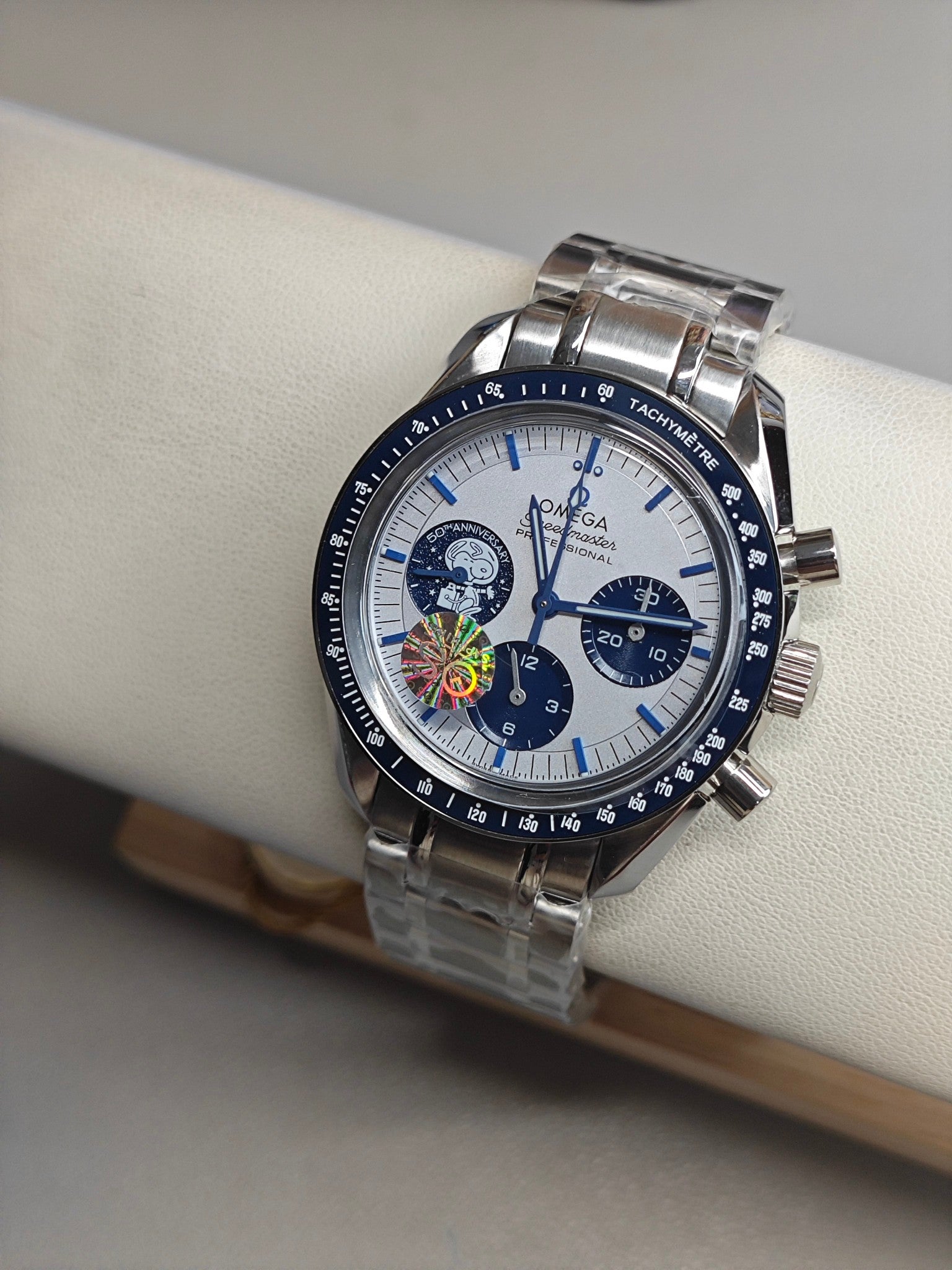 SPEEDMASTERANNIVERSARY SERIES-42 MM, STEEL ON COATED NYLON FABRIC STRAP