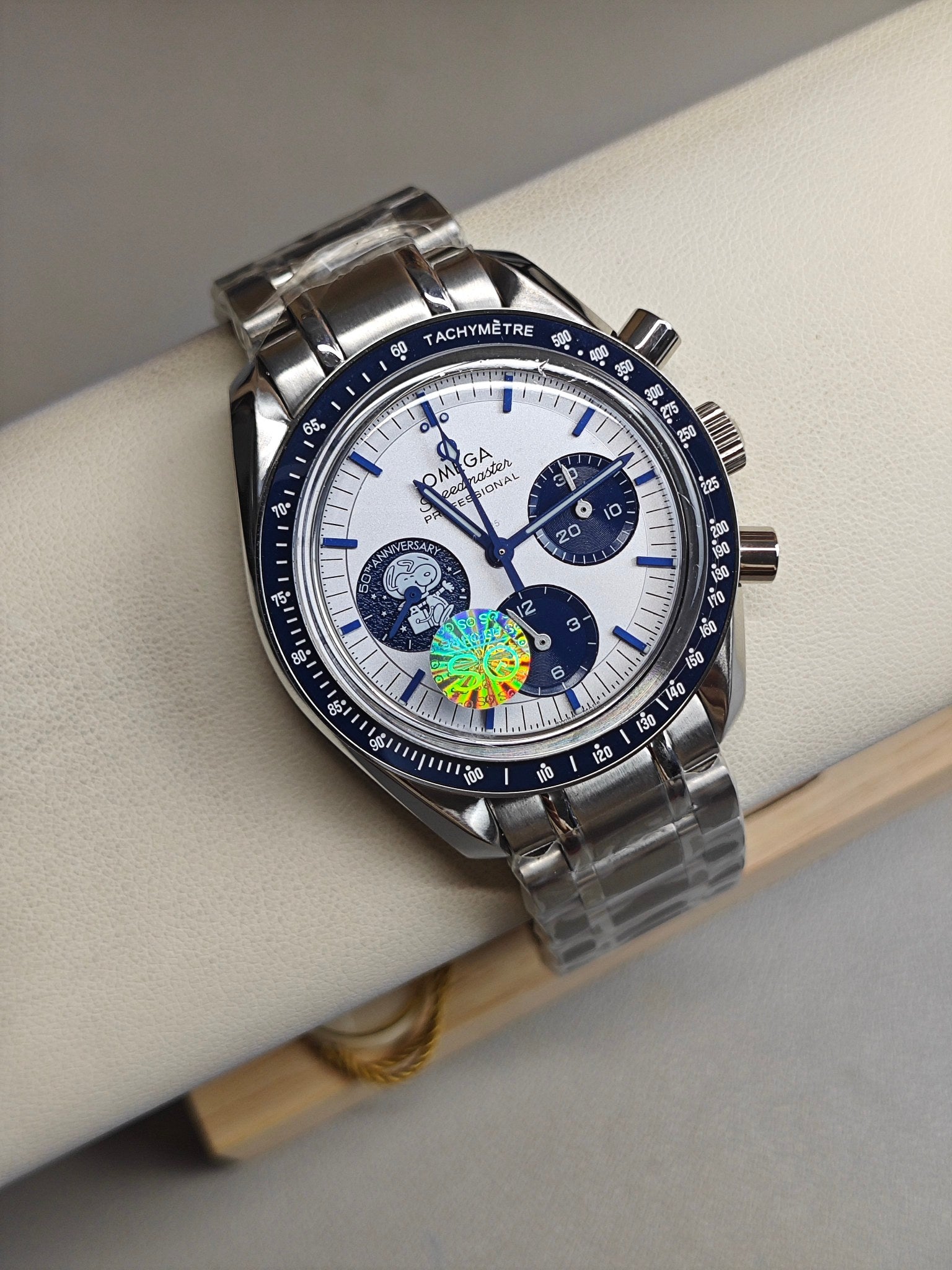 SPEEDMASTERANNIVERSARY SERIES-42 MM, STEEL ON COATED NYLON FABRIC STRAP