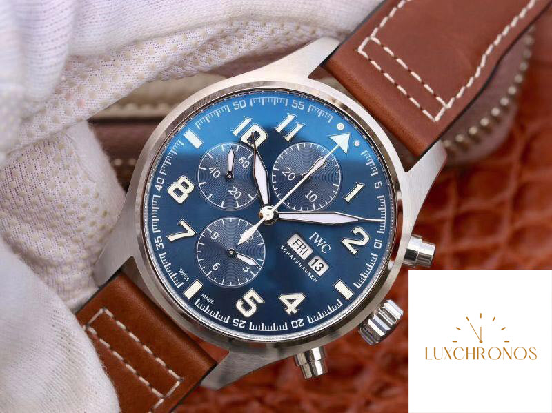 IWC Pilot Chronograph IW377714 Men Watches 1:1 Best Edition Swiss ETA7750 Blue Dial ZF FActory