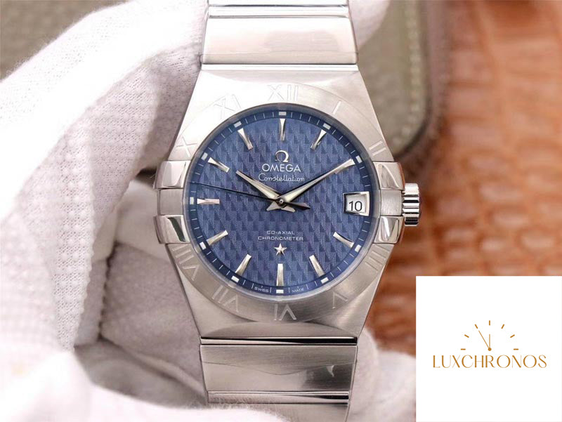 Omega Constellation 123.10.38.21.03.001 1:1 Best Edition VS Factory Blue Dial Swiss ETA8500