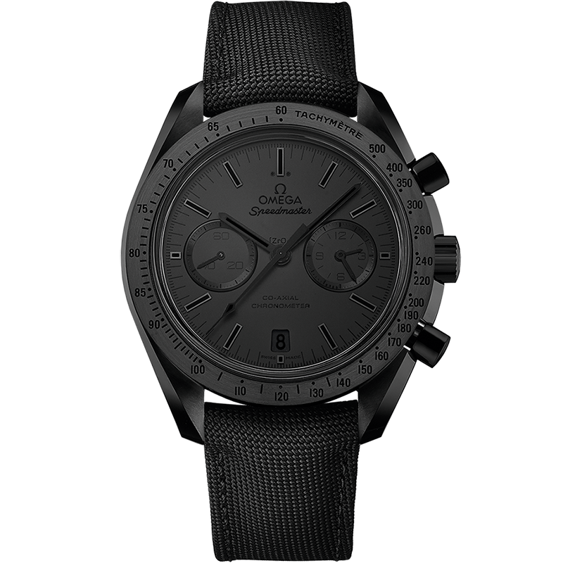 SPEEDMASTERDARK SIDE OF THE MOON-44.25 MM, BLACK CERAMIC ON COATED NYLON FABRIC STRAP