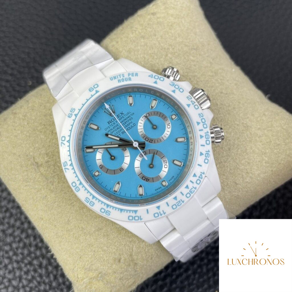 Rolex Daytona White Ceramics Tiffany Blue Series