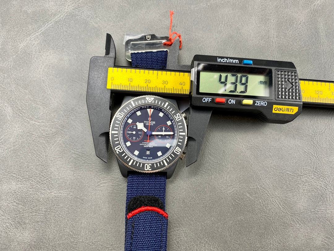 The TUDOR Red Bull Chrono FXD watch from Emperor is about to reach its perfect limit with a size of 43mm