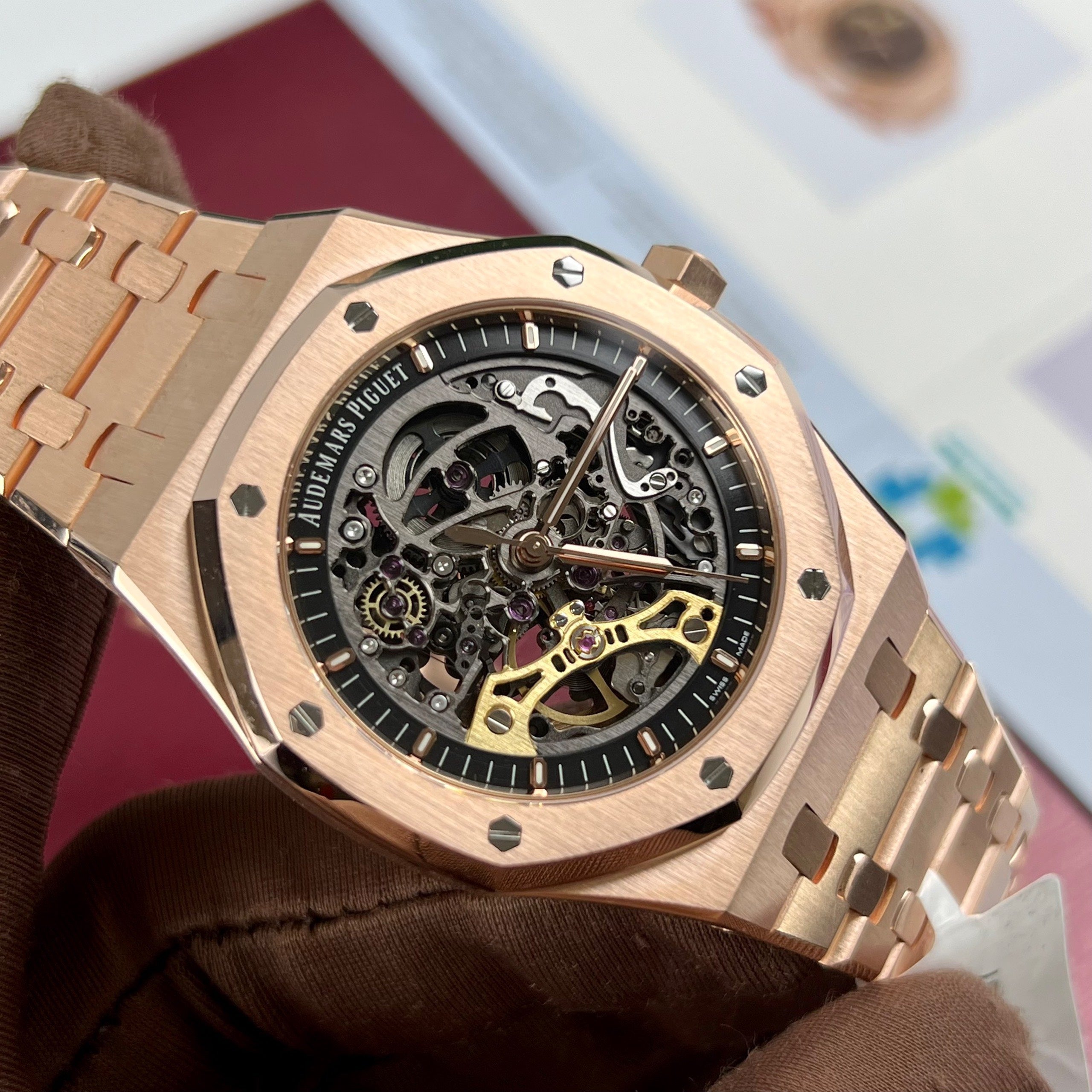 Audemars Piguet Royal Oak 15407OR.OO.1220OR.01 Best 1:1 Edition 18k Rosegold wrapped