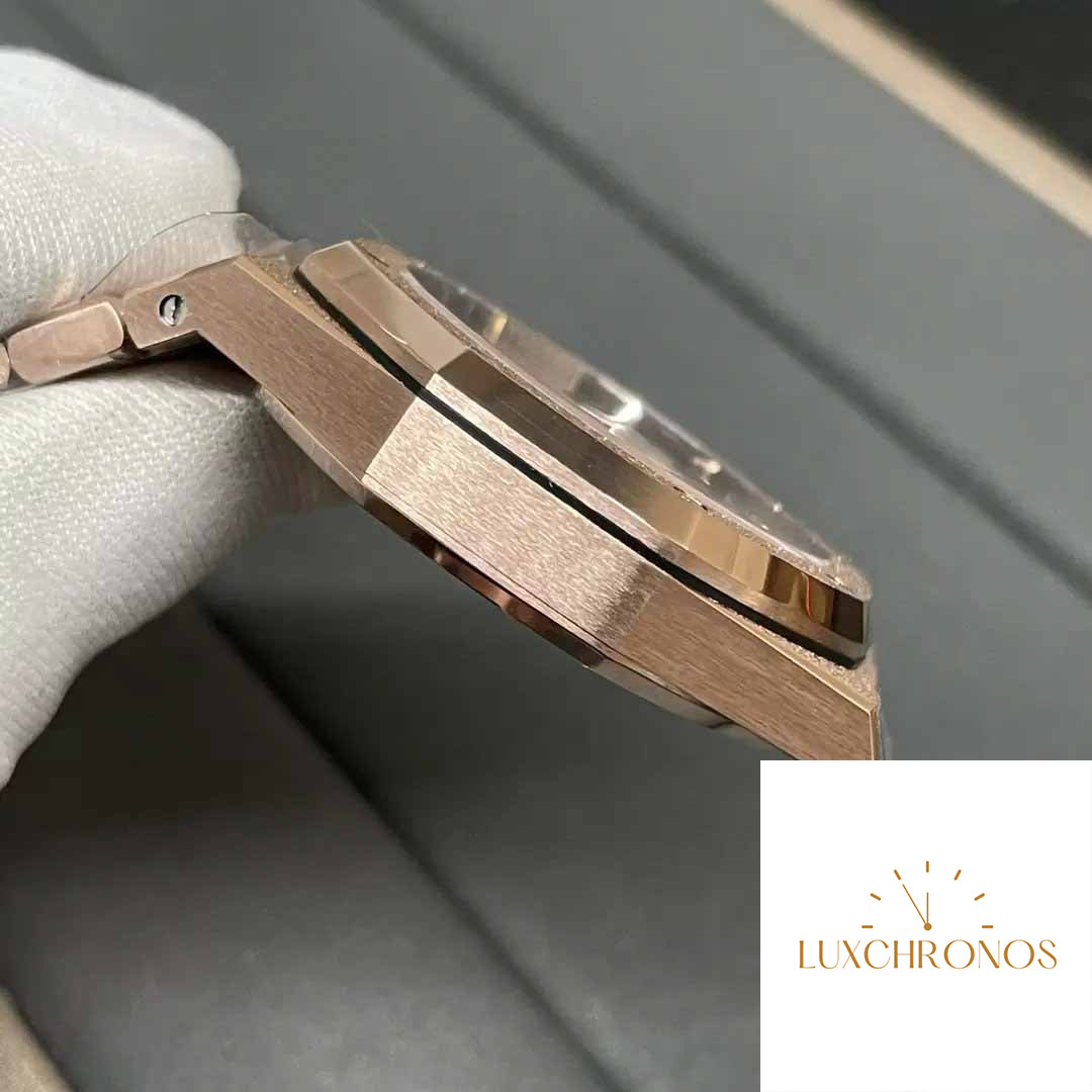 Audemars Piguet 15454OR.GG.1259OR.01 Frost Gold 1:1 best edition Super Master White dial Rose gold