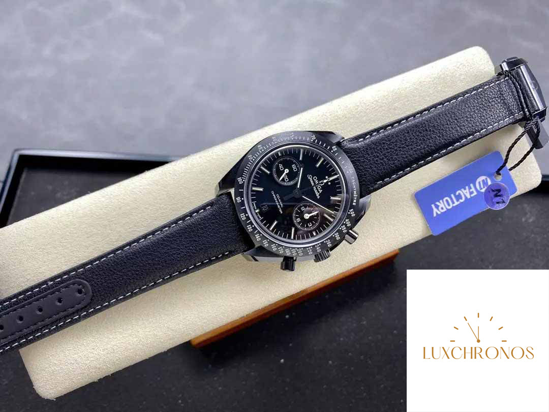 Omega Speedmaster 311.92.44.51.01.007 Moonwatch 1:1 Best Edition N1 Factory Black Leather Strap