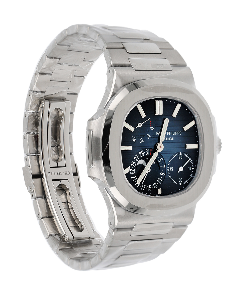 Patek Philippe Nautilus 5712/1A-001 40MM 1:1 Best Edition PPF Factory Dark Blue Dial Stainless Steel Strap