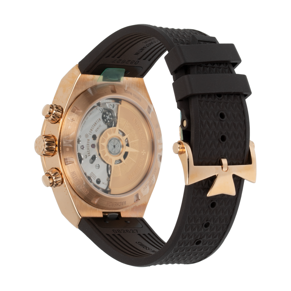 Overseas 41 Chronograph Rose Gold Silver Dial