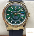 Replica Rolex Sky-Dweller 336238-0004 1:1 Best Version NOOB Factory Green Dial