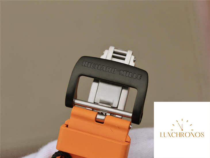 Richard Mille RM11-03 1:1 Best Edition KV Factory Carbon Fiber Orange Strap