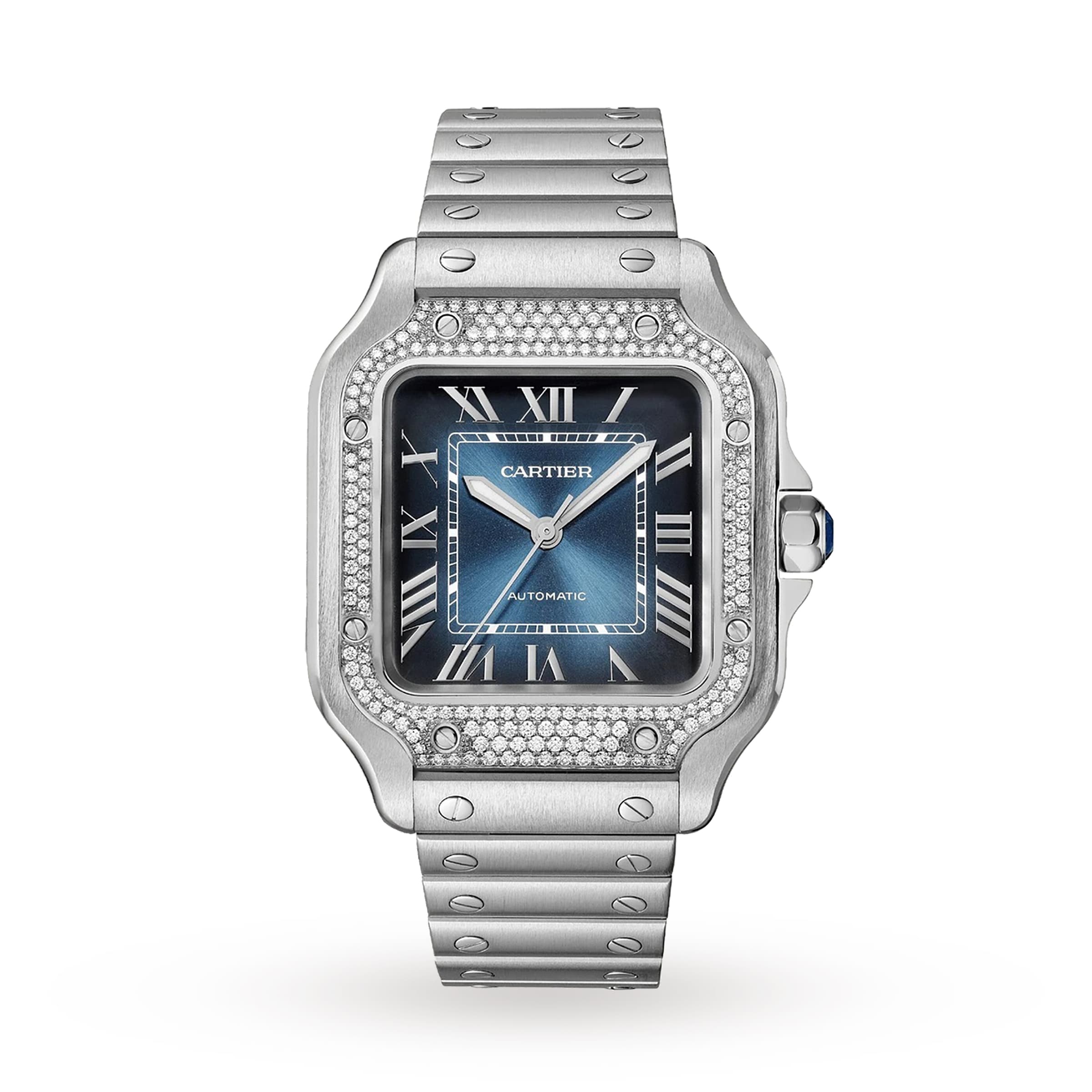 Santos De Cartier Watch, Medium Model, Mechanical Movement With Automatic Winding