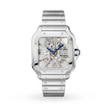 Santos De Cartier Watch, Large Model, Hand-Wound Mechanical Movement, Steel WHSA0015
