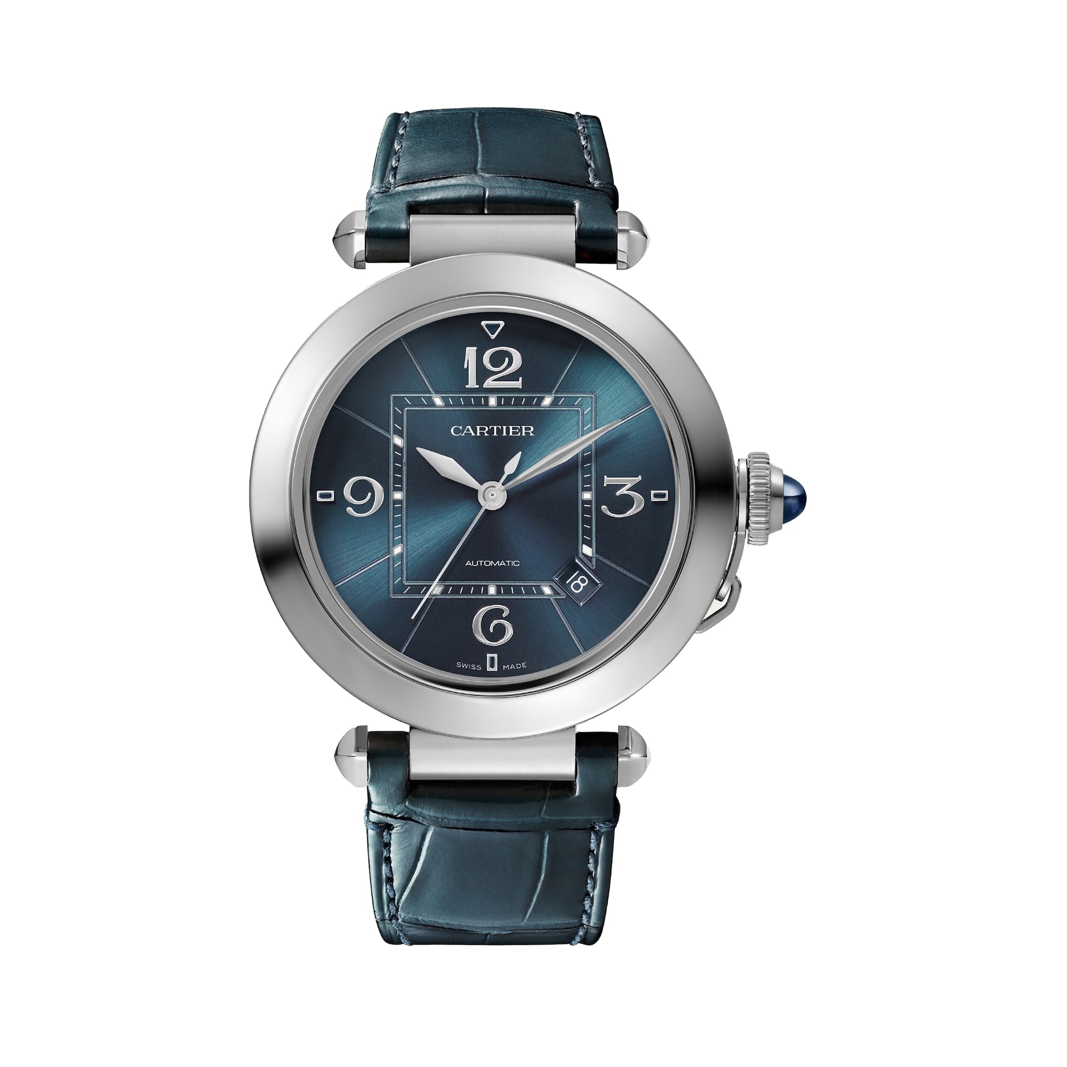 Pasha De Cartier Watch, 41 Mm, Mechanical Movement With Automatic Winding, Caliber 1847 MC. WSPA0038