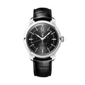 Conquest Heritage Central Power Reserve 38mm Mens Watch Black