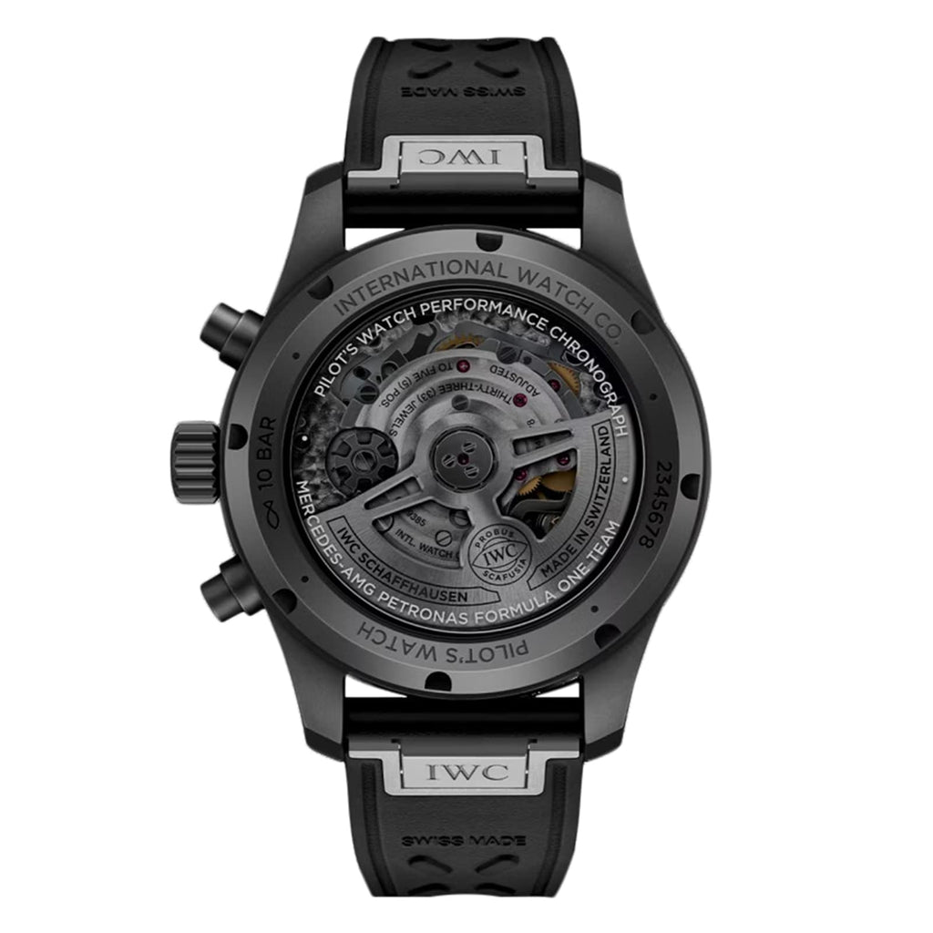 Pilot Performance Chronograph 41mm Mercedes AMG Petronas Formula OneTM Team Mens Watch Black Rubbe