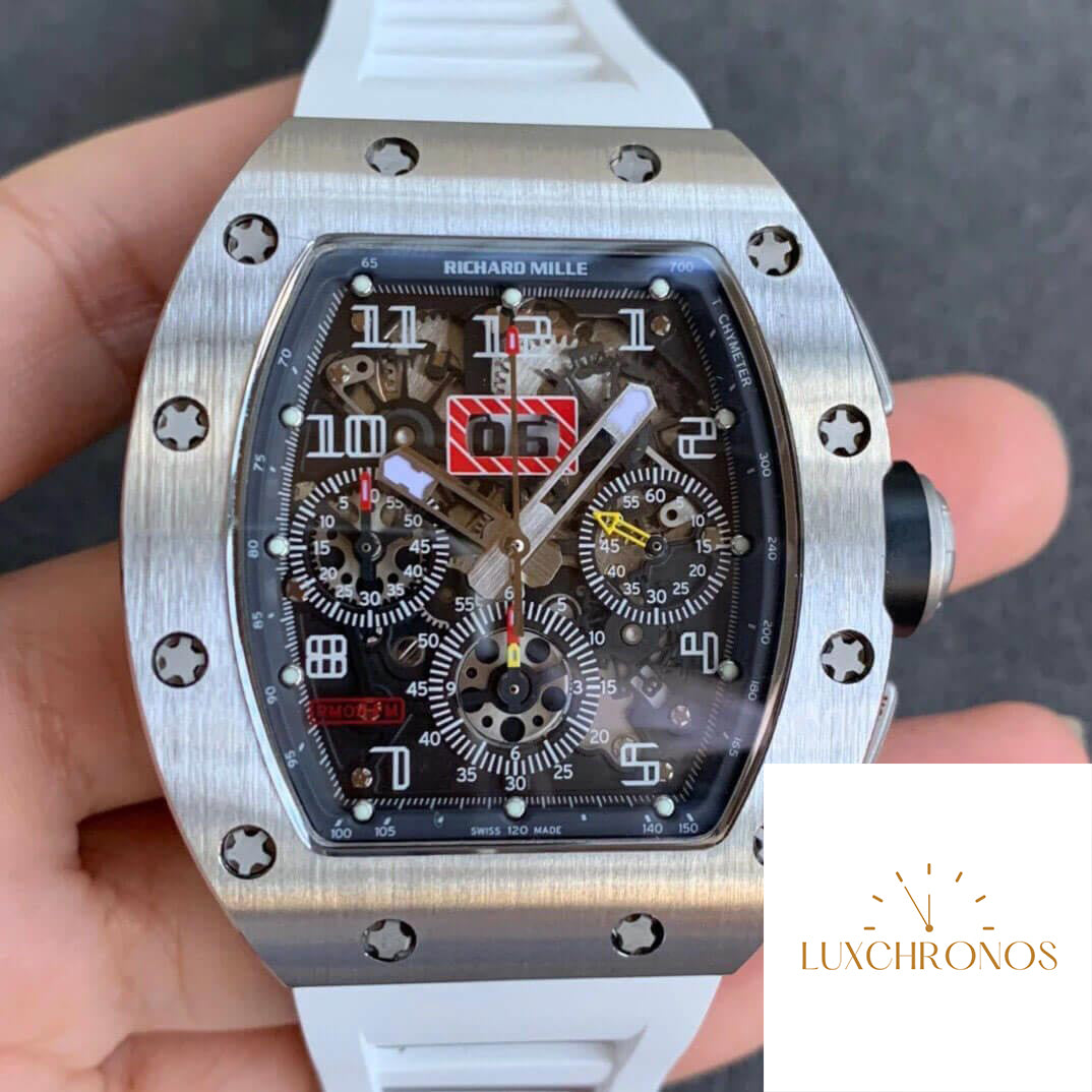 Richard Mille RM11-03 1:1 Best Edition KV Factory Carbon Fiber Red Strap