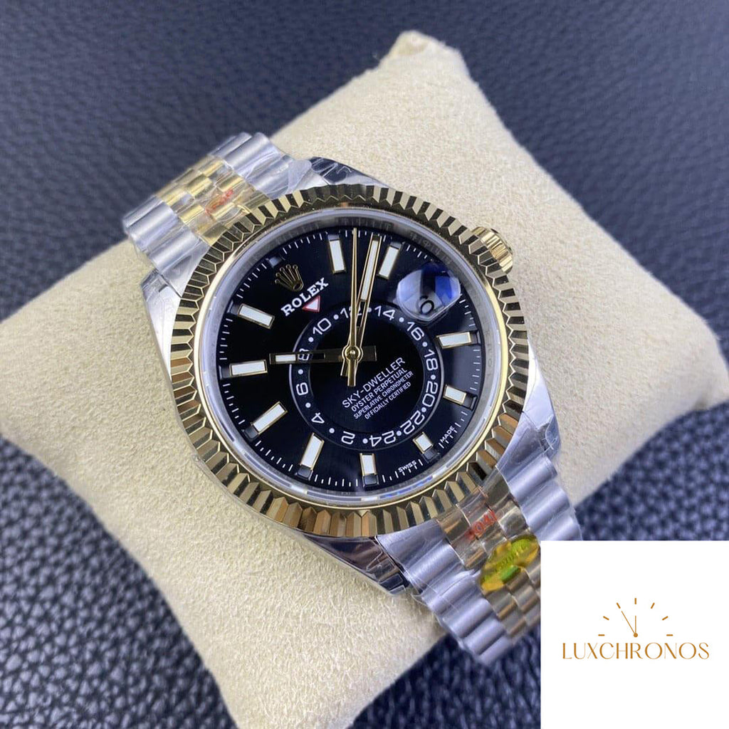Replica Rolex Sky Dweller M336933-0004 1:1 Best Edition Noob Factory V2 Black Dial