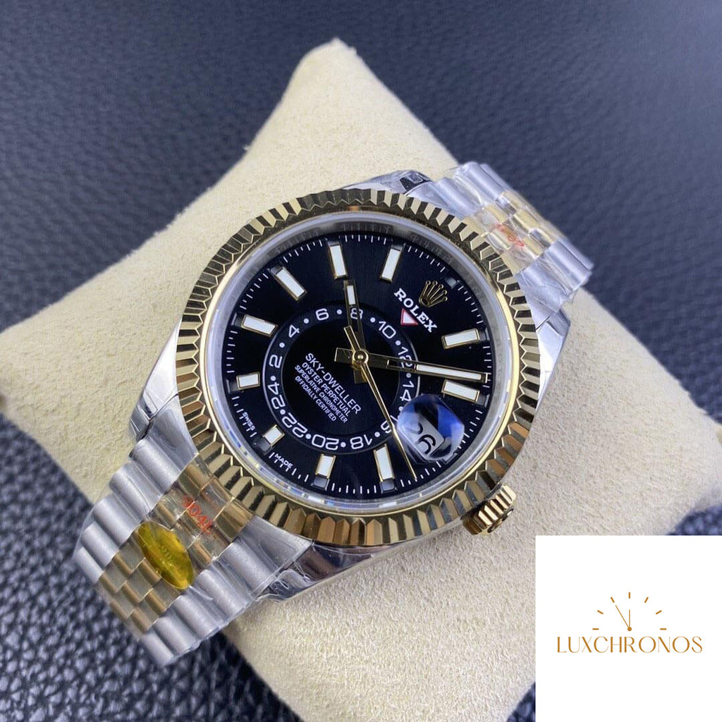 Replica Rolex Sky Dweller M336933-0004 1:1 Best Edition Noob Factory V2 Black Dial