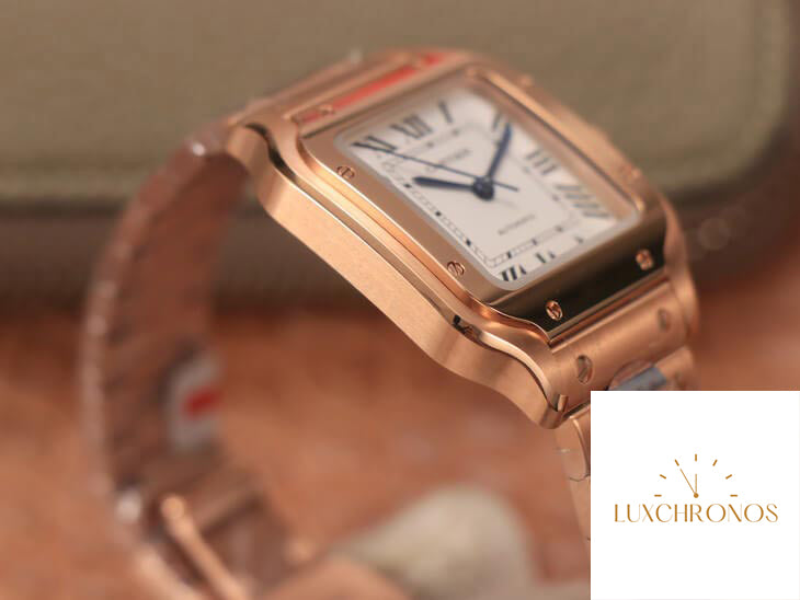 Cartier De Santos WSSA0010 1:1 Best Edition BV Factory 18K Rose Gold White Dial