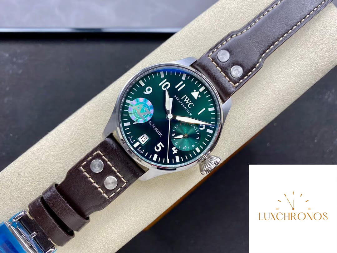 IWC Pilot IW501015 1:1 Best Edition AZ Factory Green Dial Actual Photos