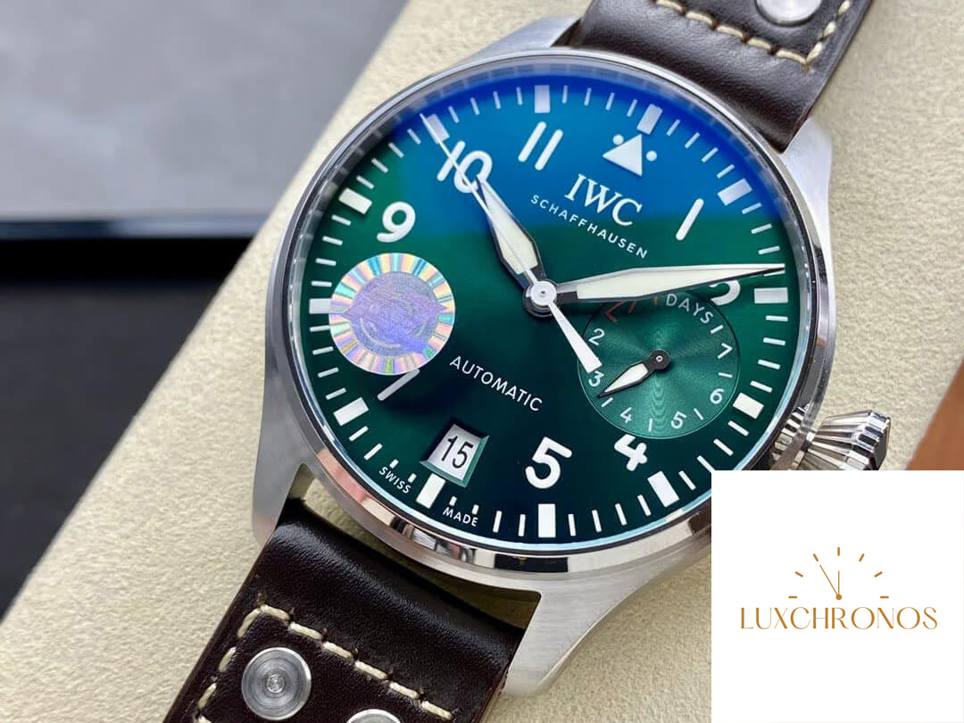 IWC Pilot IW501015 1:1 Best Edition AZ Factory Green Dial Actual Photos
