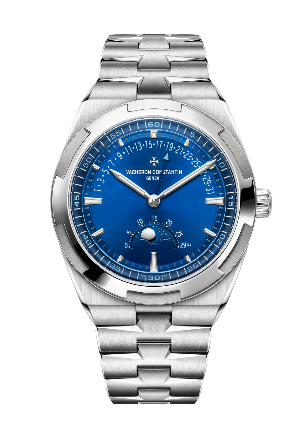MOON PHASE RETROGRADE DATE-41 MM STEEL