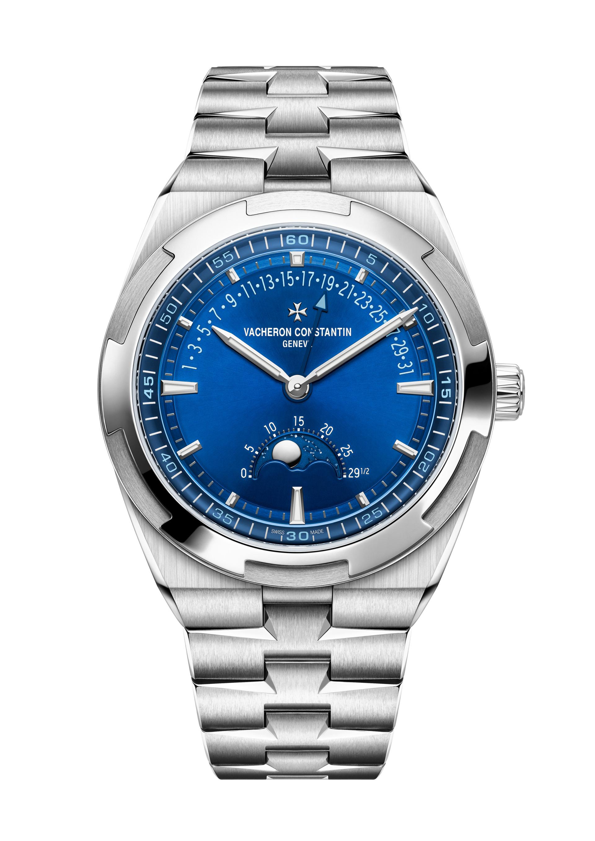 MOON PHASE RETROGRADE DATE-41 MM STEEL