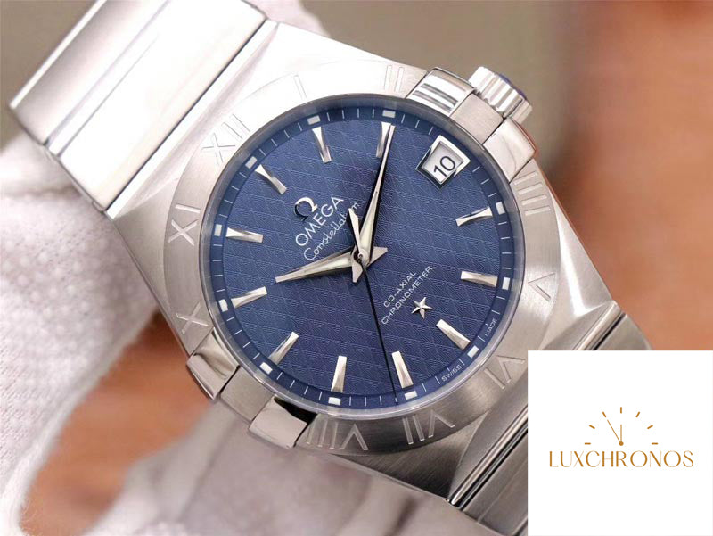 Omega Constellation 123.10.38.21.03.001 1:1 Best Edition VS Factory Blue Dial Swiss ETA8500