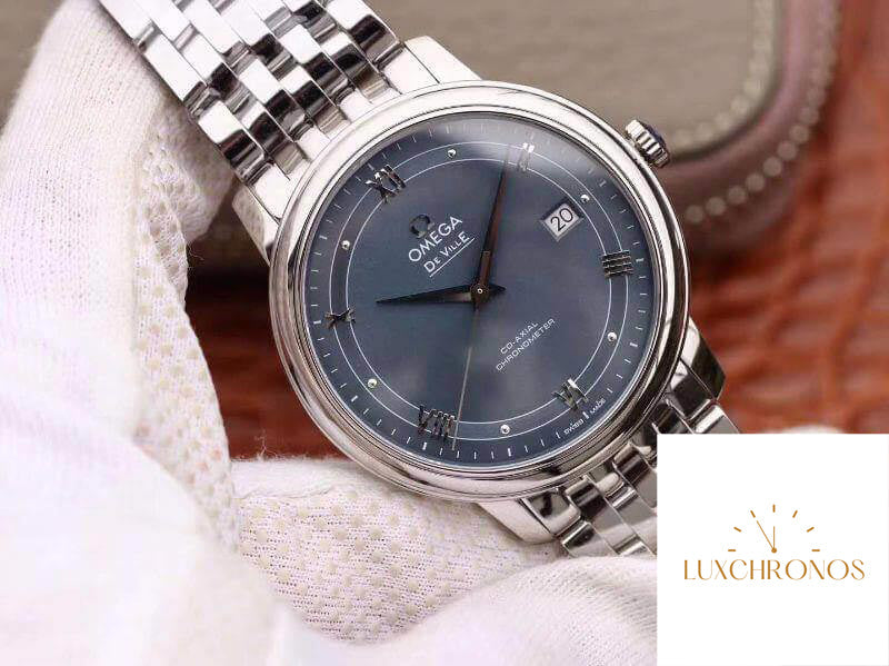 Omega De Ville Prestige 424.10.40.20.03.002 MKS Factory Men Watches 1:1 Best Edition Swiss ETA9015 Blue Dial