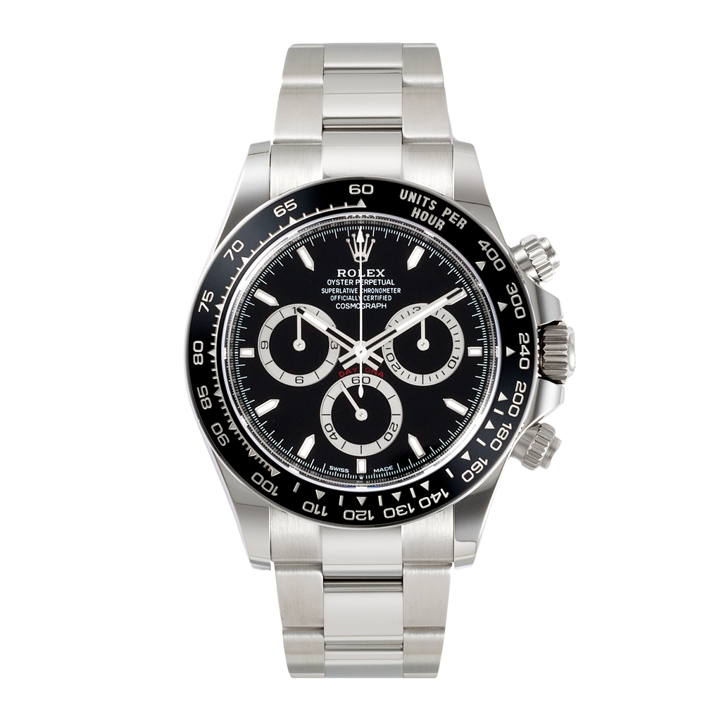 Daytona Stainless Steel Black Dial