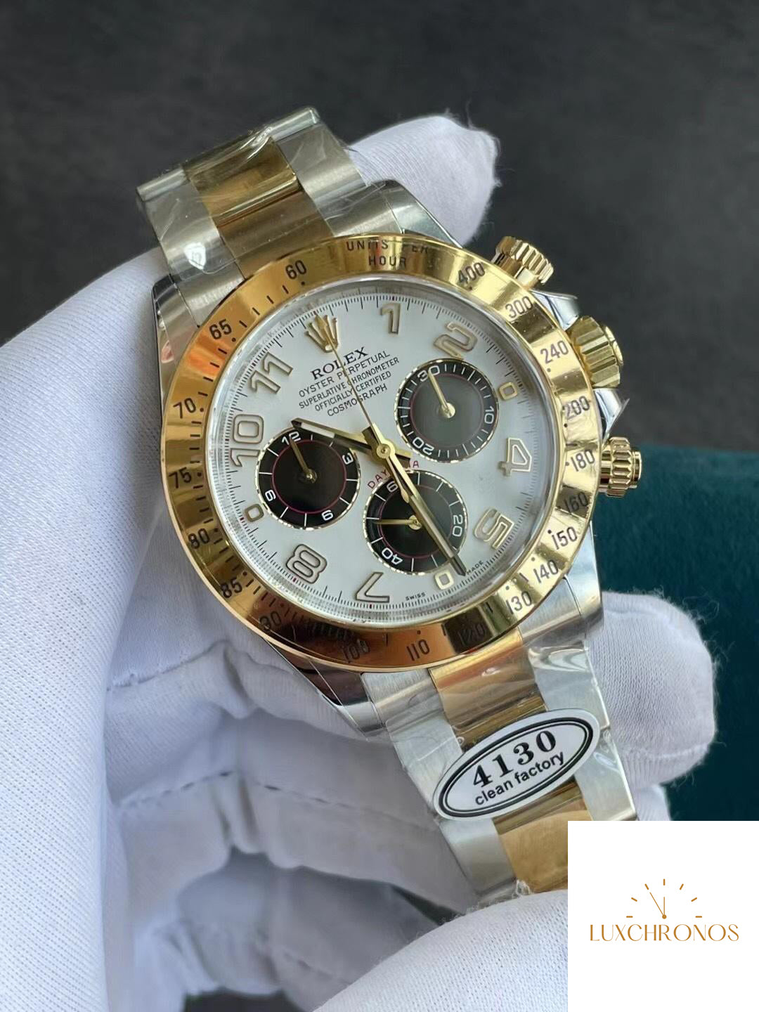 Rolex ROLEXCosmograph Daytona All Gold Blue Disc Chronograph -116523