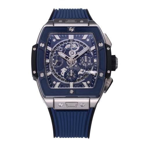Hublot Big Bang Titanium 642.NM.0170.RX 1:1 Best Editon BBF Factory Blue Dial Rubber Strap