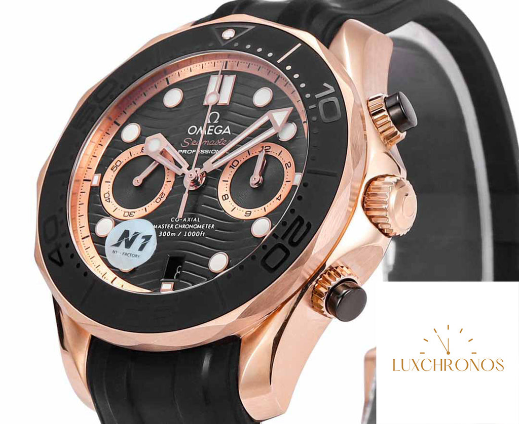 Omega Seamaster 210.62.44.51.01.001 Diver 300m 1:1 Best Edition N1 Factory Rubber Strap