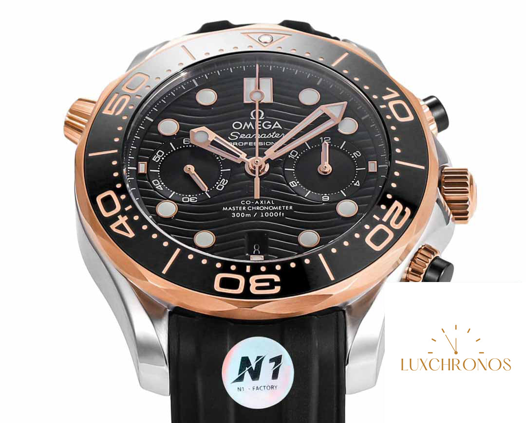 Omega Seamaster 210.20.44.51.01.001 Co‑Axial Master 44 mm 1:1 Best Edition N1 Factory Rubber Strap
