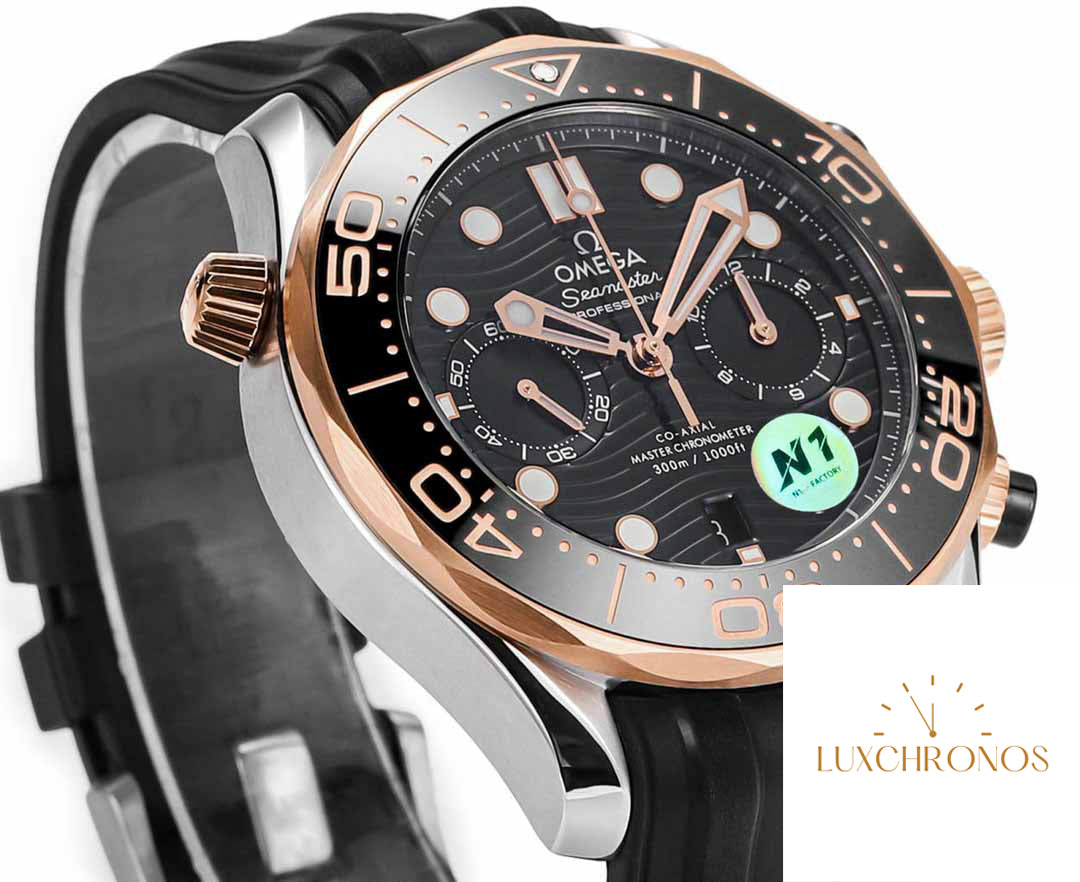 Omega Seamaster 210.20.44.51.01.001 Co‑Axial Master 44 mm 1:1 Best Edition N1 Factory Rubber Strap