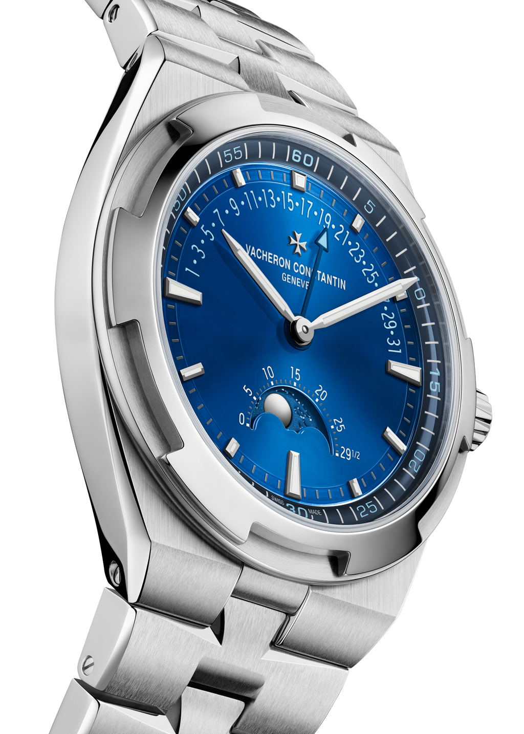 MOON PHASE RETROGRADE DATE-41 MM STEEL
