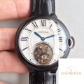 Replica Ballon Bleu De Cartier Tourbillon Men Watches 1:1 Best Edition Swiss Tourbillon White Dial