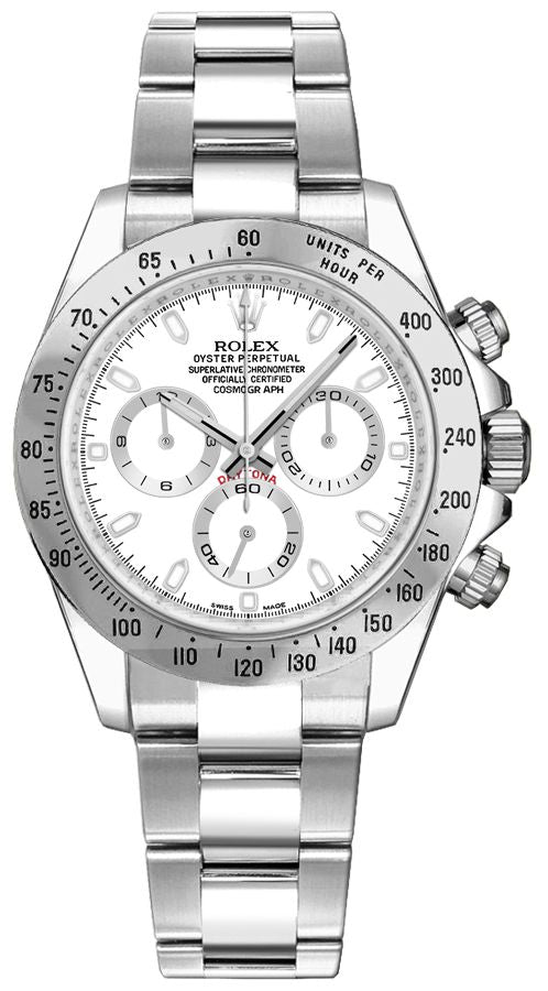 Cosmograph Daytona Chronograph White Dial Men's Watch 116520-0016 APH Edition