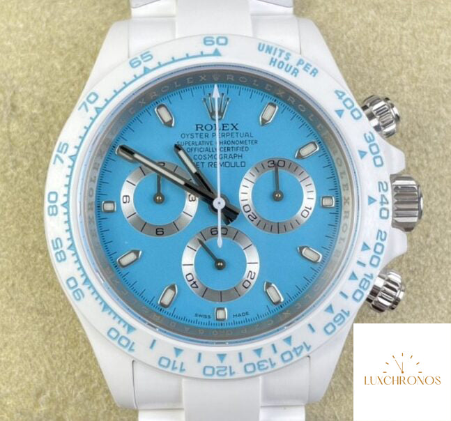Rolex Daytona White Ceramics Tiffany Blue Series