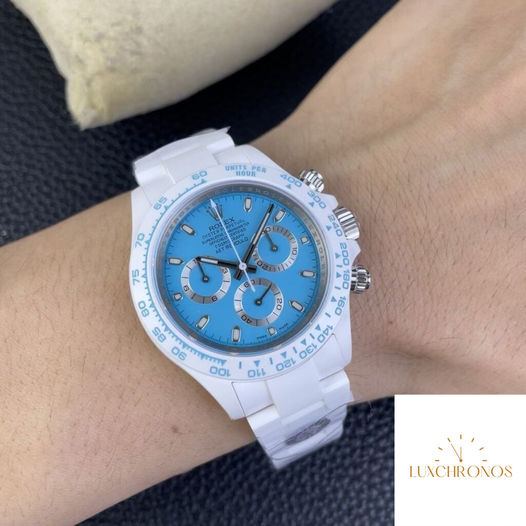 Rolex Daytona White Ceramics Tiffany Blue Series