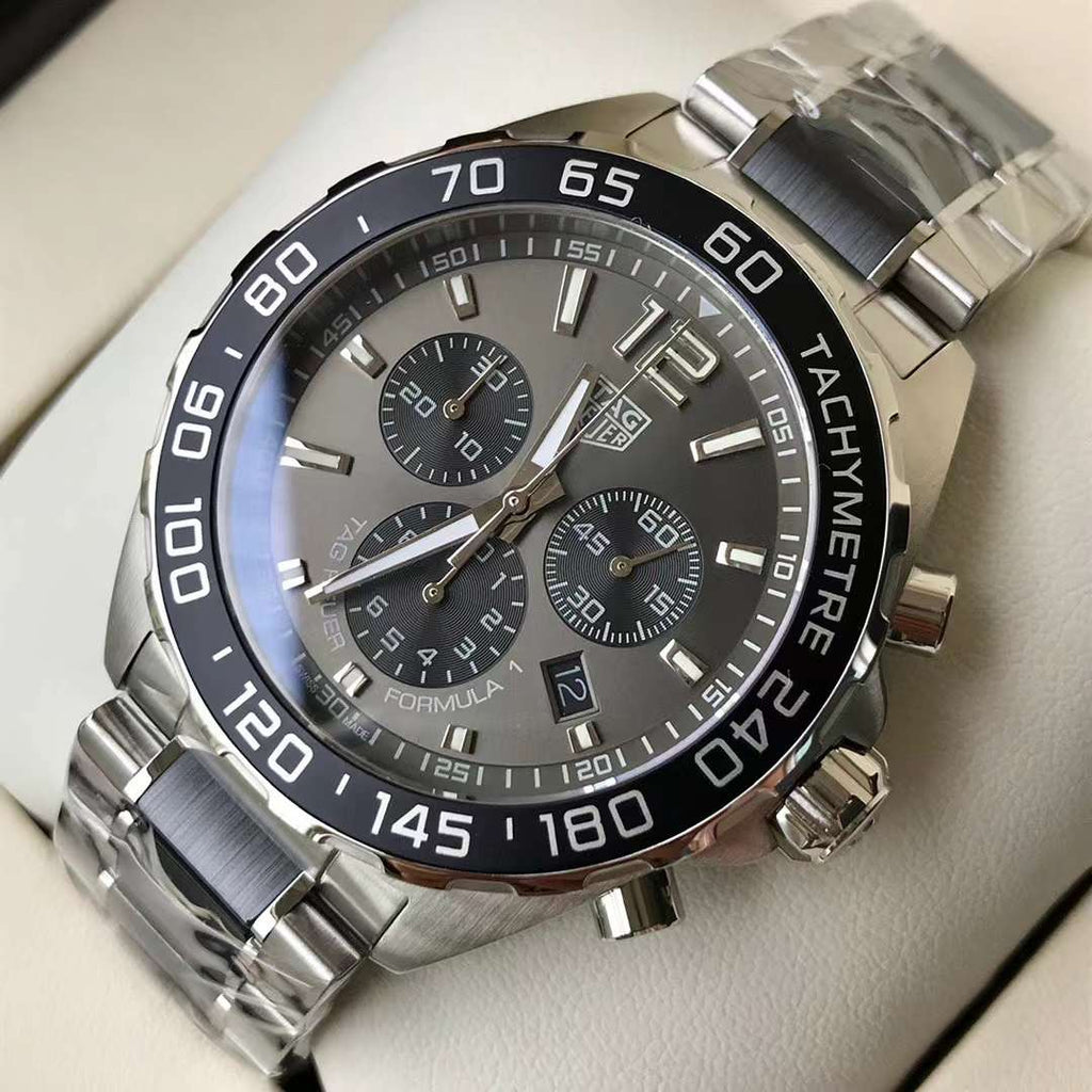 Tag Heuer Formula 1 Chronograph Anthracite Grey Dial Men Watch CAZ1011.BA0843 Swiss Original Movement