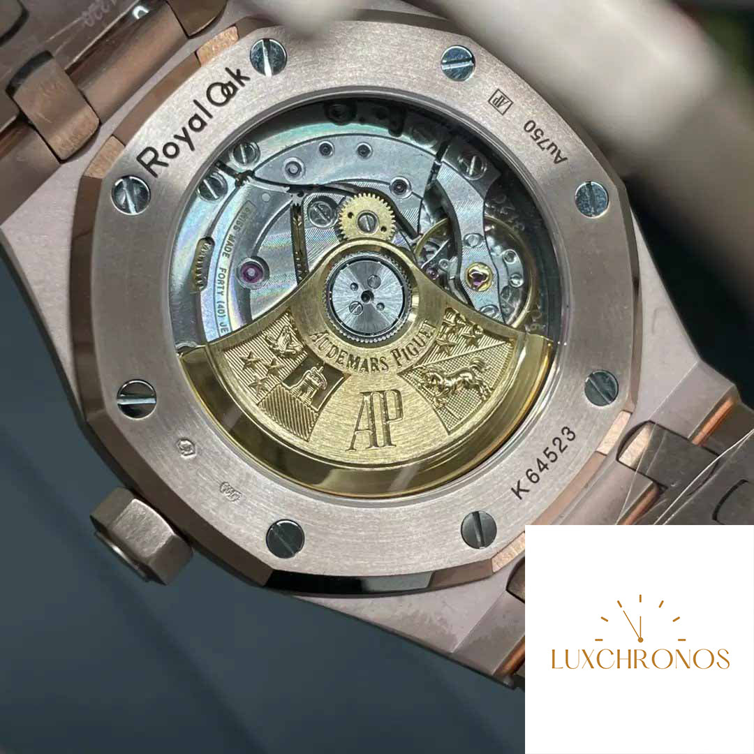 Audemars Piguet 15454OR.GG.1259OR.01 Frost Gold 1:1 best edition Super Master White dial Rose gold