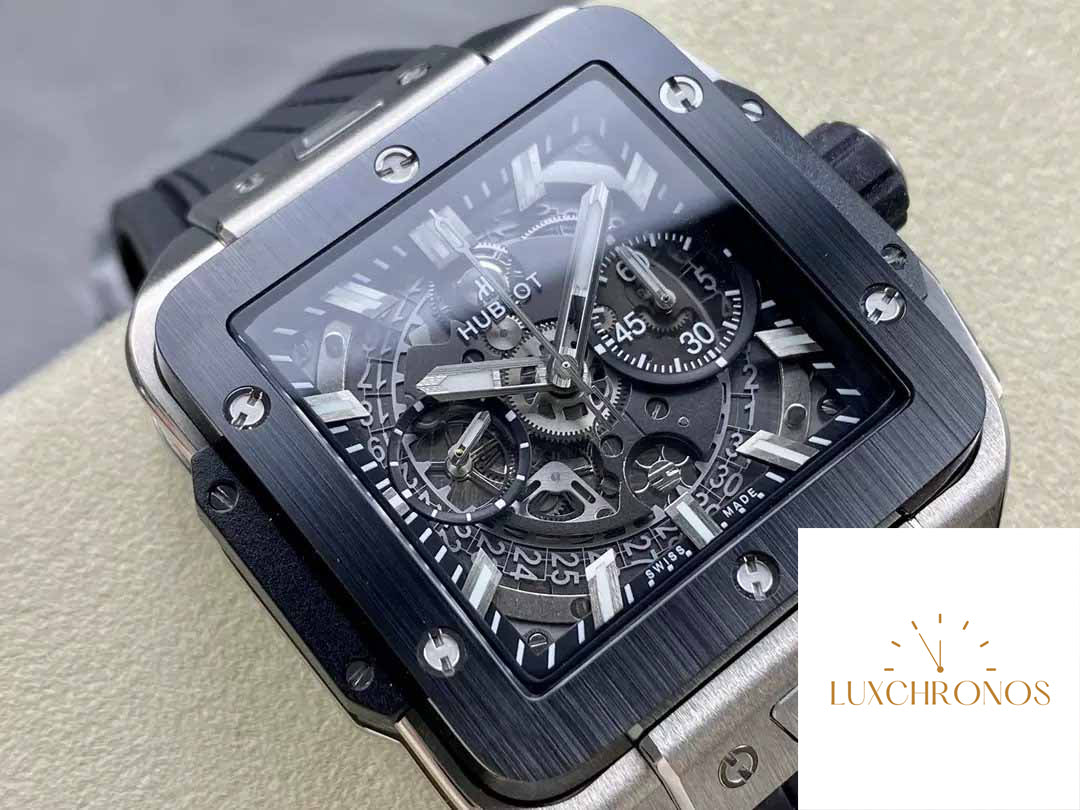 Hublot SQUARE BANG UNICO 821.NM.0170.RX 1:1 Best Edition BBF Factory Black Bezel