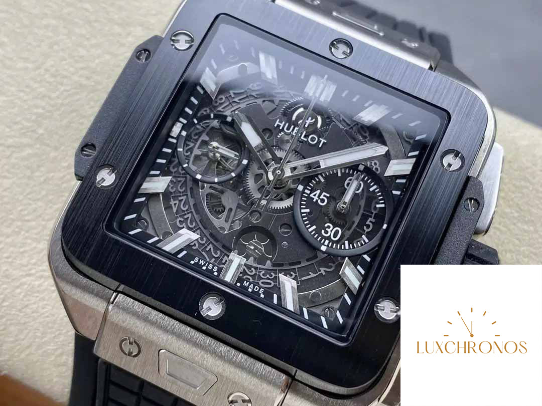 Hublot SQUARE BANG UNICO 821.NM.0170.RX 1:1 Best Edition BBF Factory Black Bezel