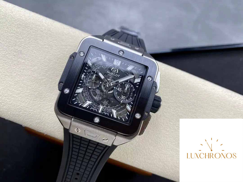 Hublot SQUARE BANG UNICO 821.NM.0170.RX 1:1 Best Edition BBF Factory Black Bezel